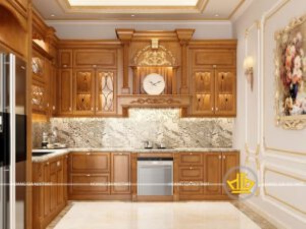 Tủ bếp tân cổ điển - Nội Thất Hoàng Gia - Công Ty TNHH Sản Xuất Nội Thất Hoàng Gia